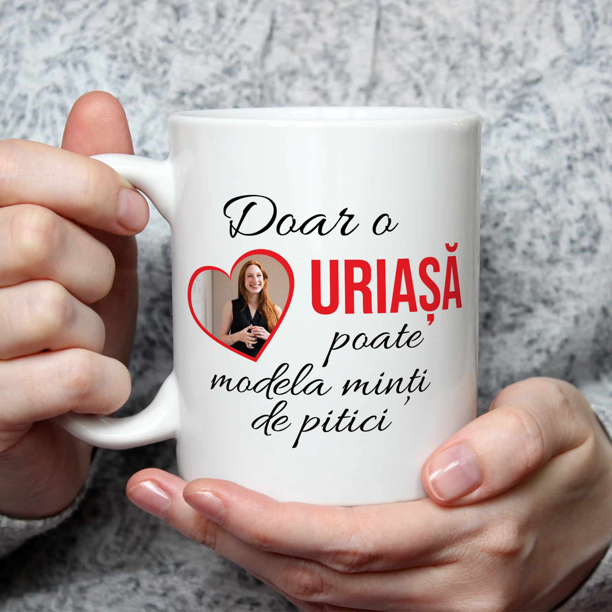 Cană pentru învățătoare personalizată cu poză - mesaj emotionant
