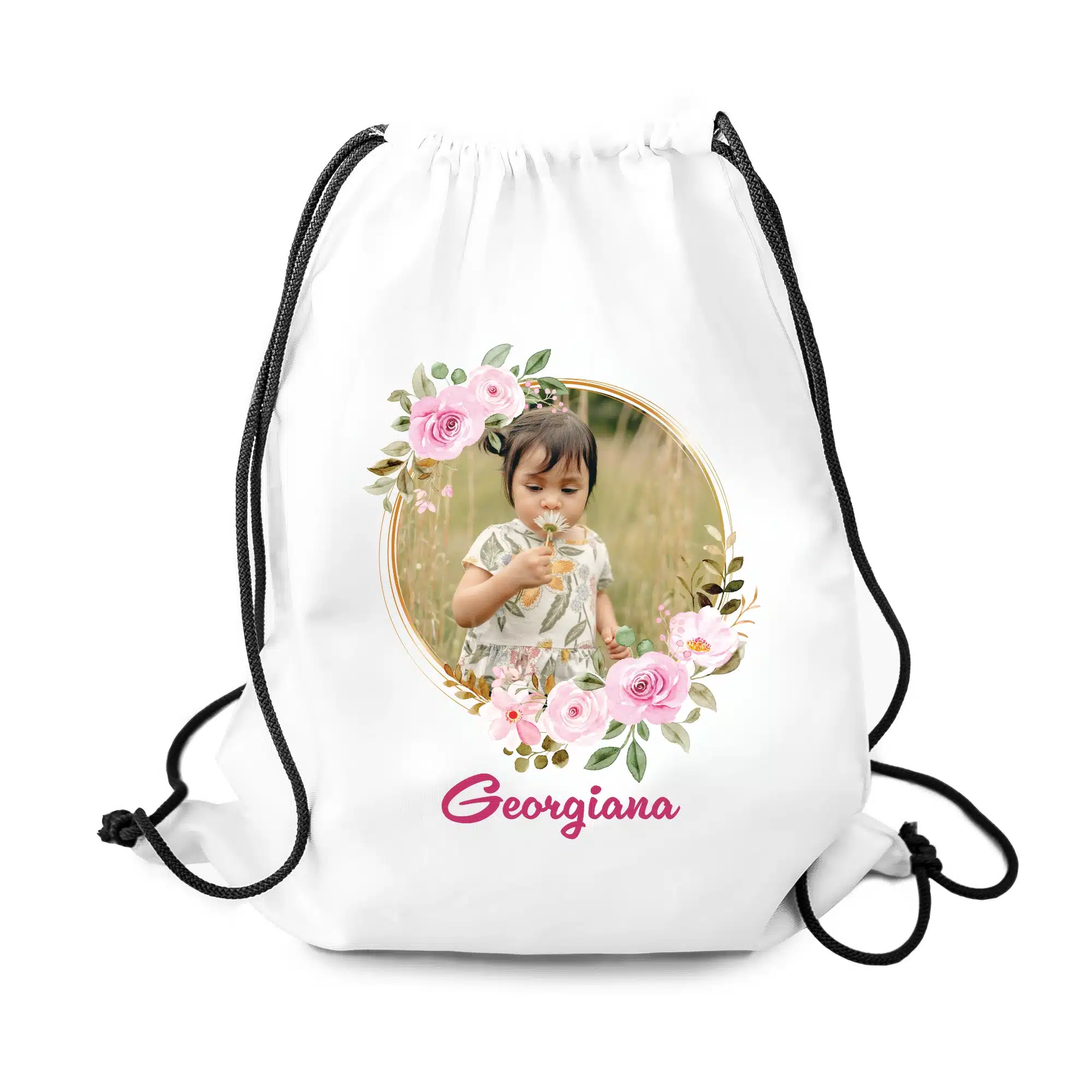 Rucsac personalizat cu nume și poză