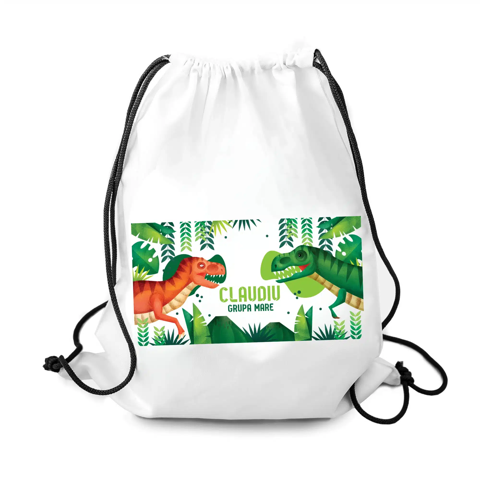 Rucsac personalizat cu nume - Dinozauri