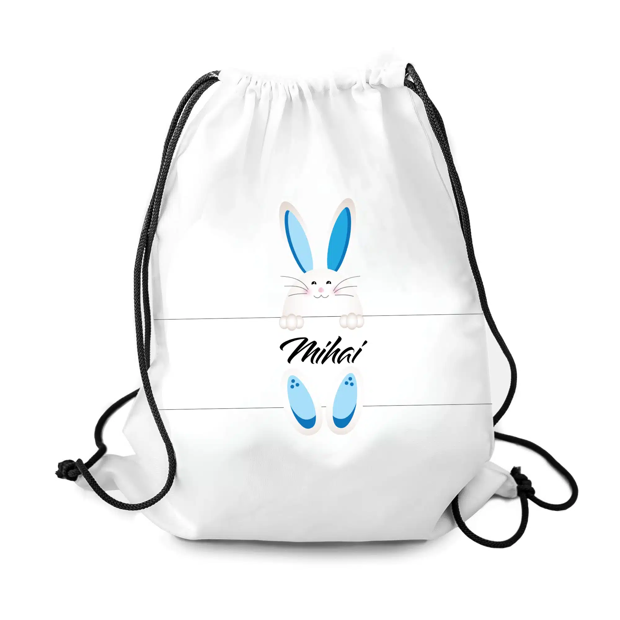 Rucsac personalizat cu nume pentru băieți - Iepuraș