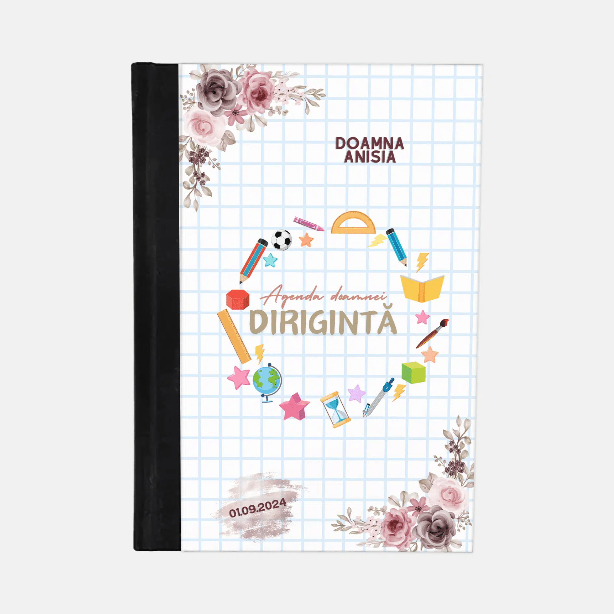 Agendă personalizată cu nume și dată - Dirigintă