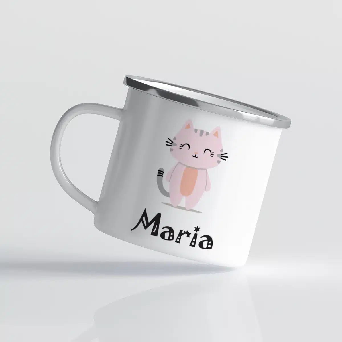 Cana cu pisica pentru copii - personalizata cu nume