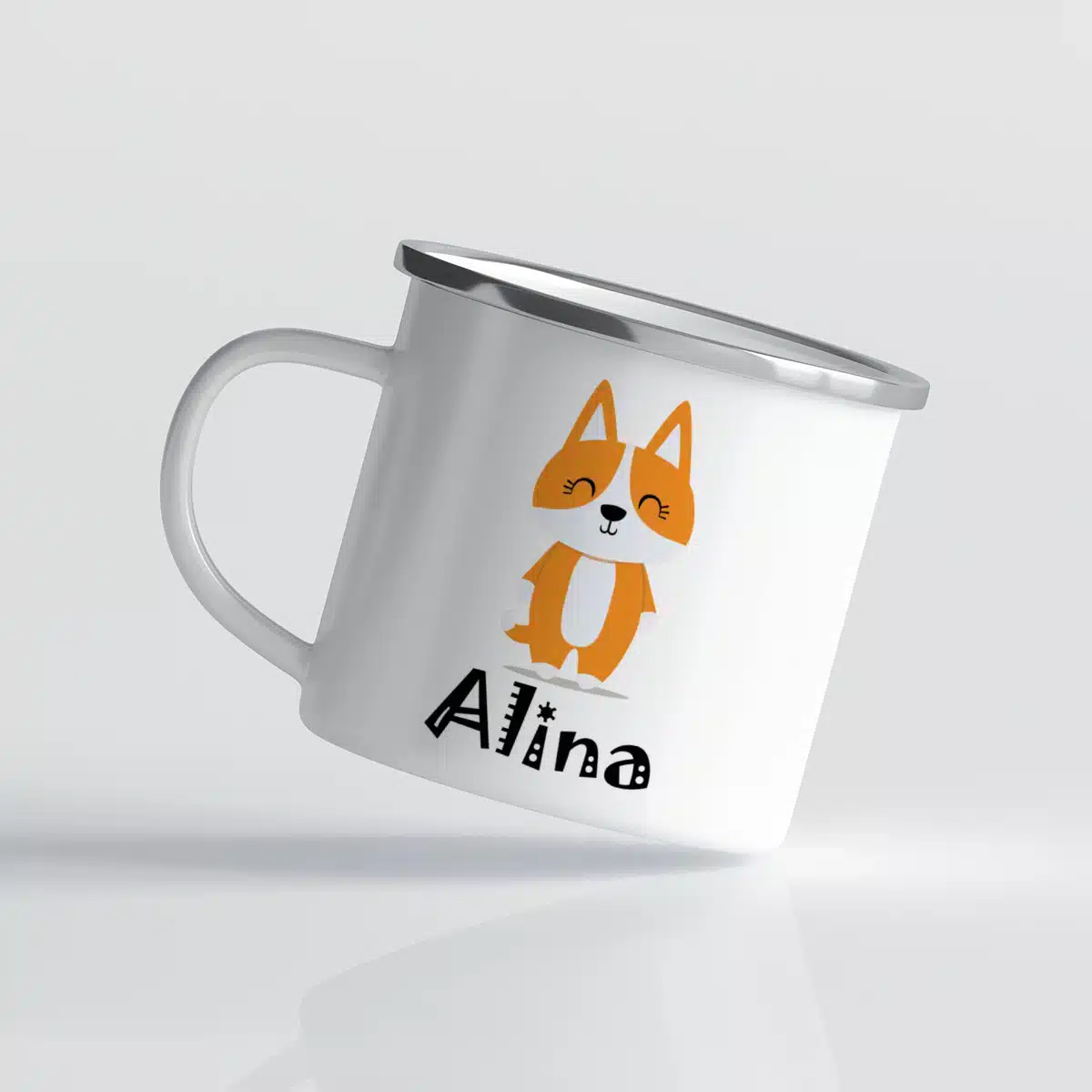Cana pentru copii cu vulpe - personalizata cu nume