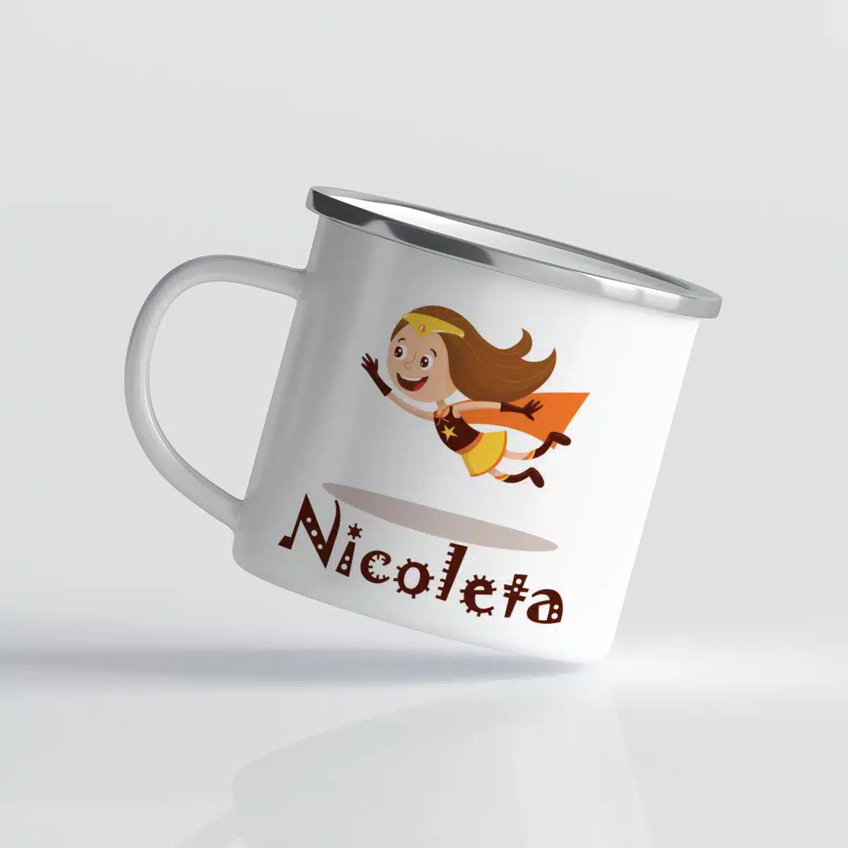 Cana cu Wonder Woman pentru fete - personalizata cu nume
