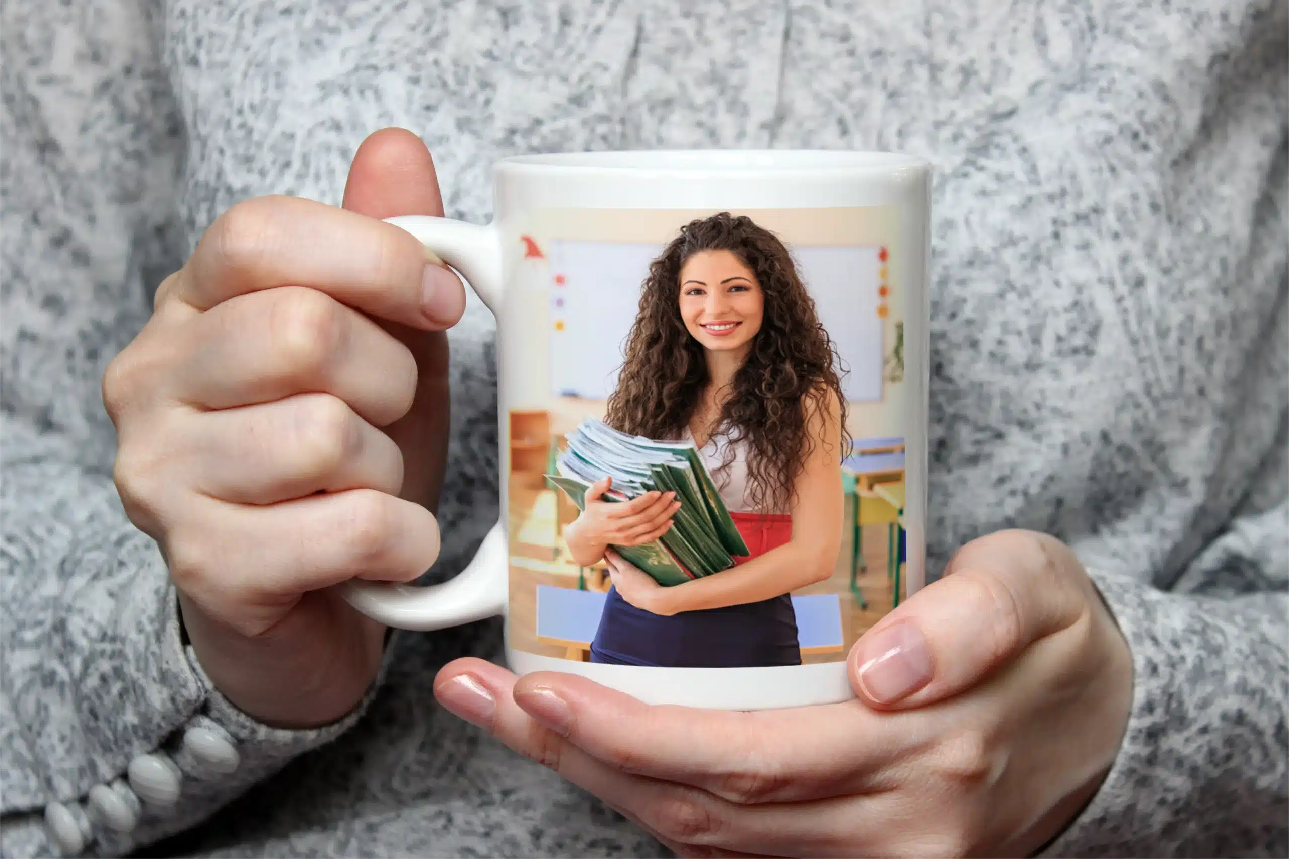Cadou pentru diriginta - Cana personalizata cu poza