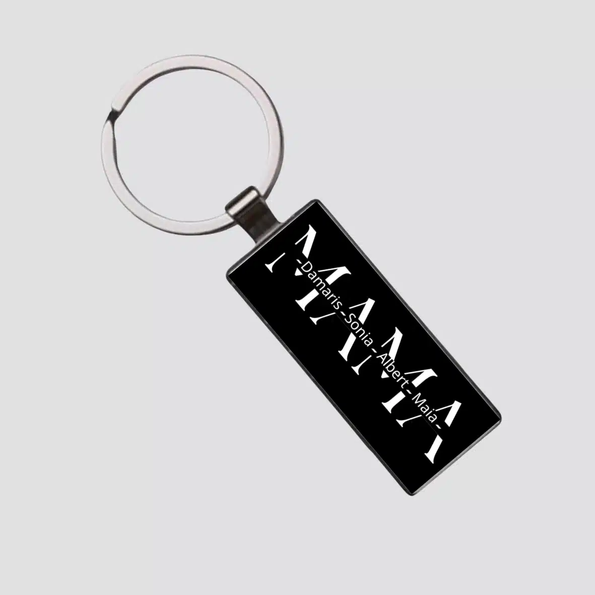 Cadou pentru mama - Breloc personalizat cu numele membrilor familiei