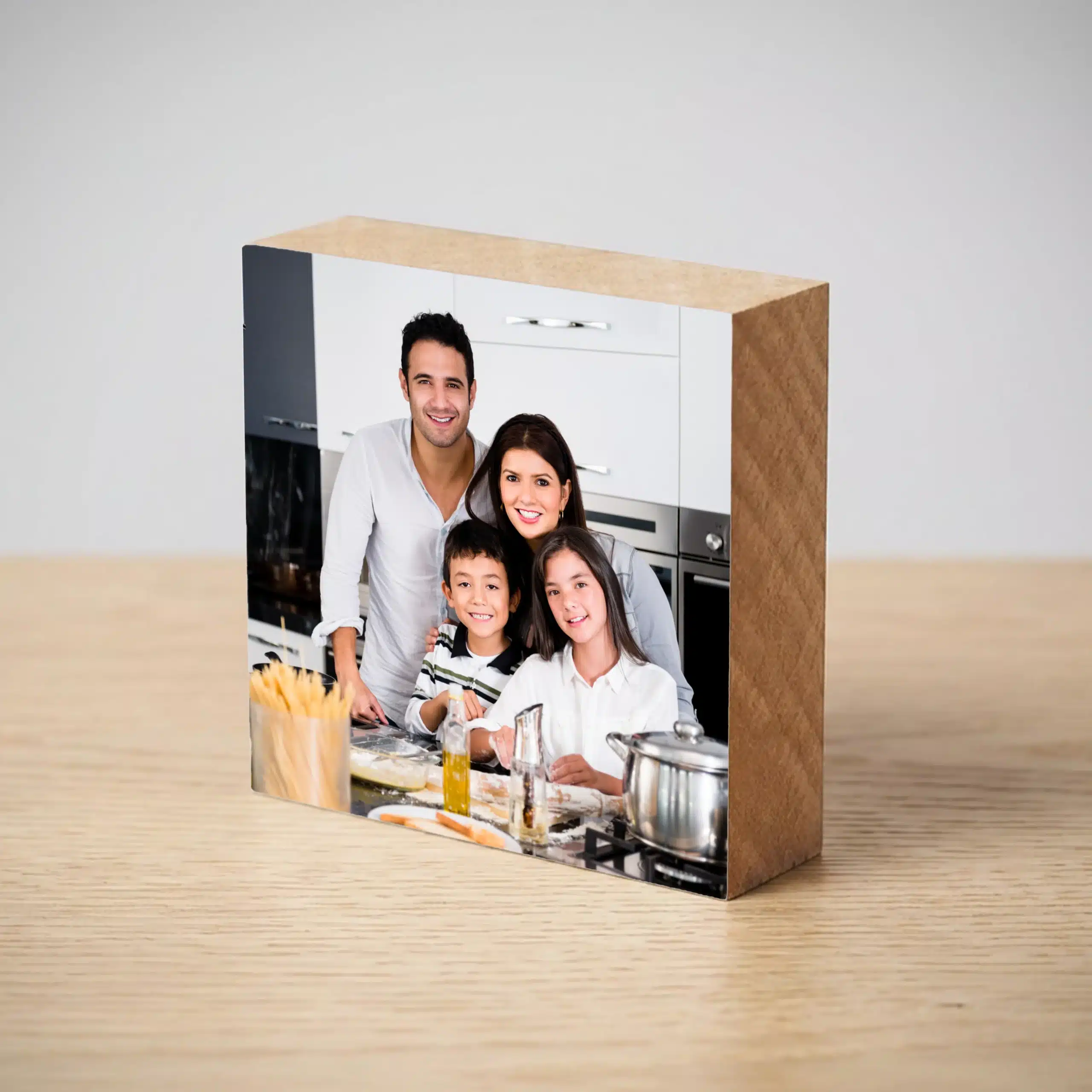 Tablou din lemn, patrat - Cadou personalizat cu poza
