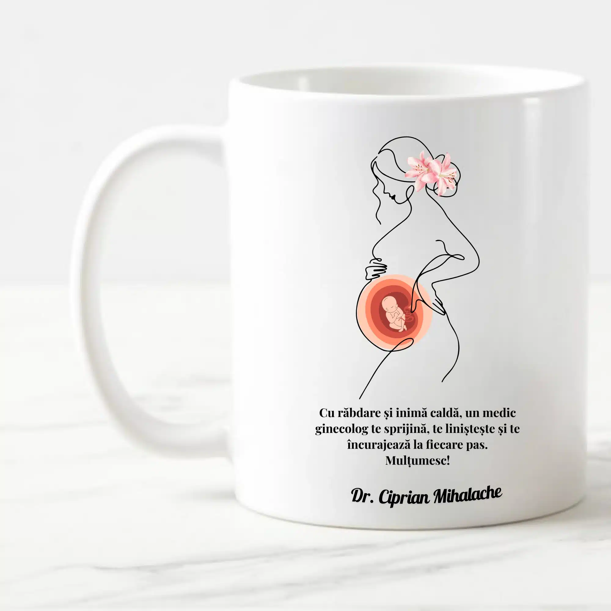 Cadou doctor ginecolog, barbat - Cana personalizata