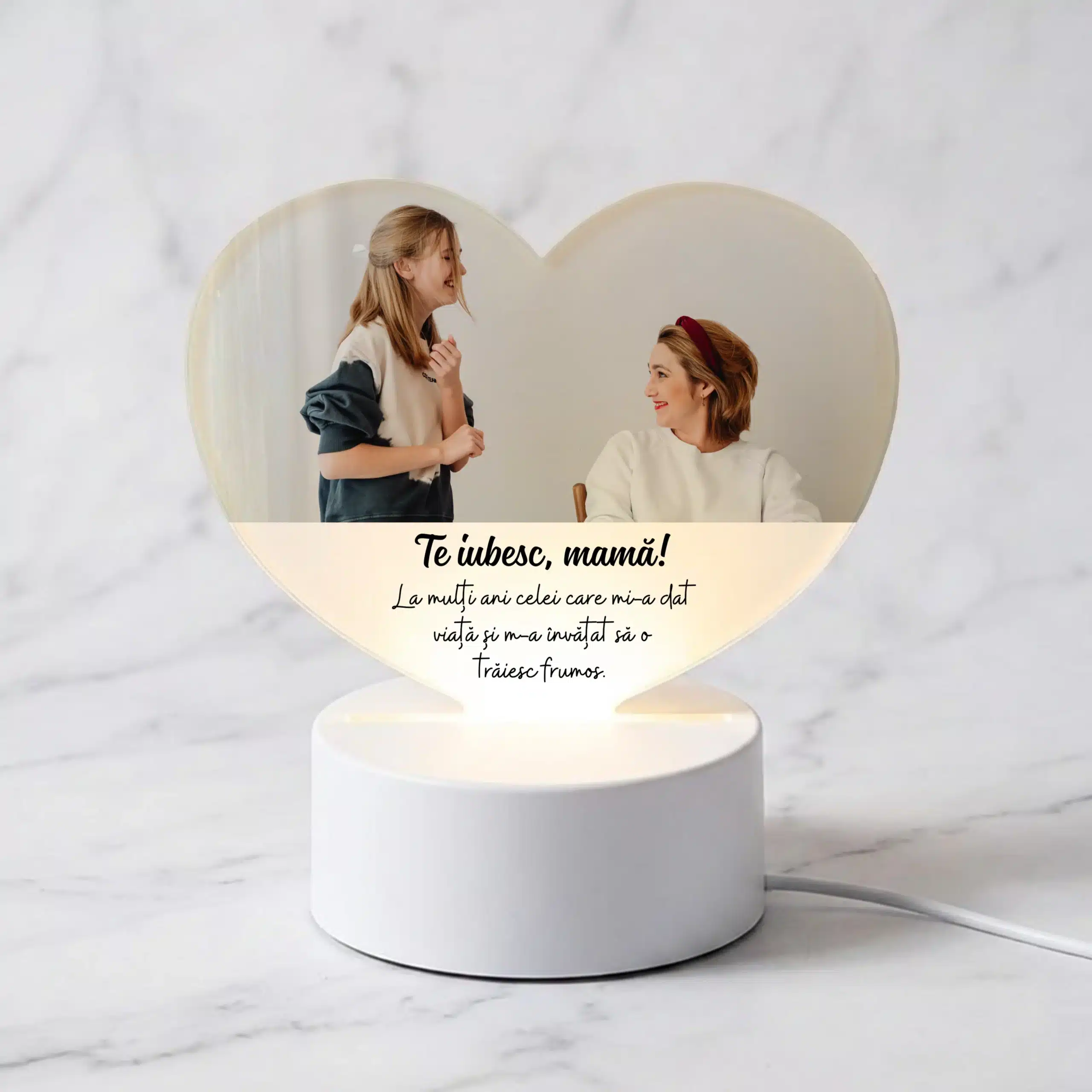 Lampa led personalizata - Cadou pentru mama de ziua ei