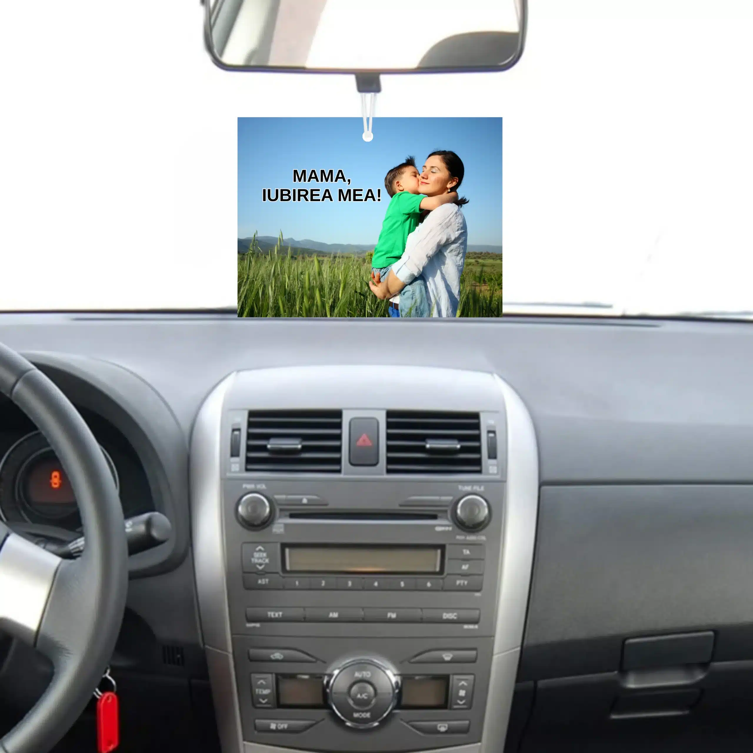 Odorizant auto personalizat, dreptunghi - Cadou pentru mama