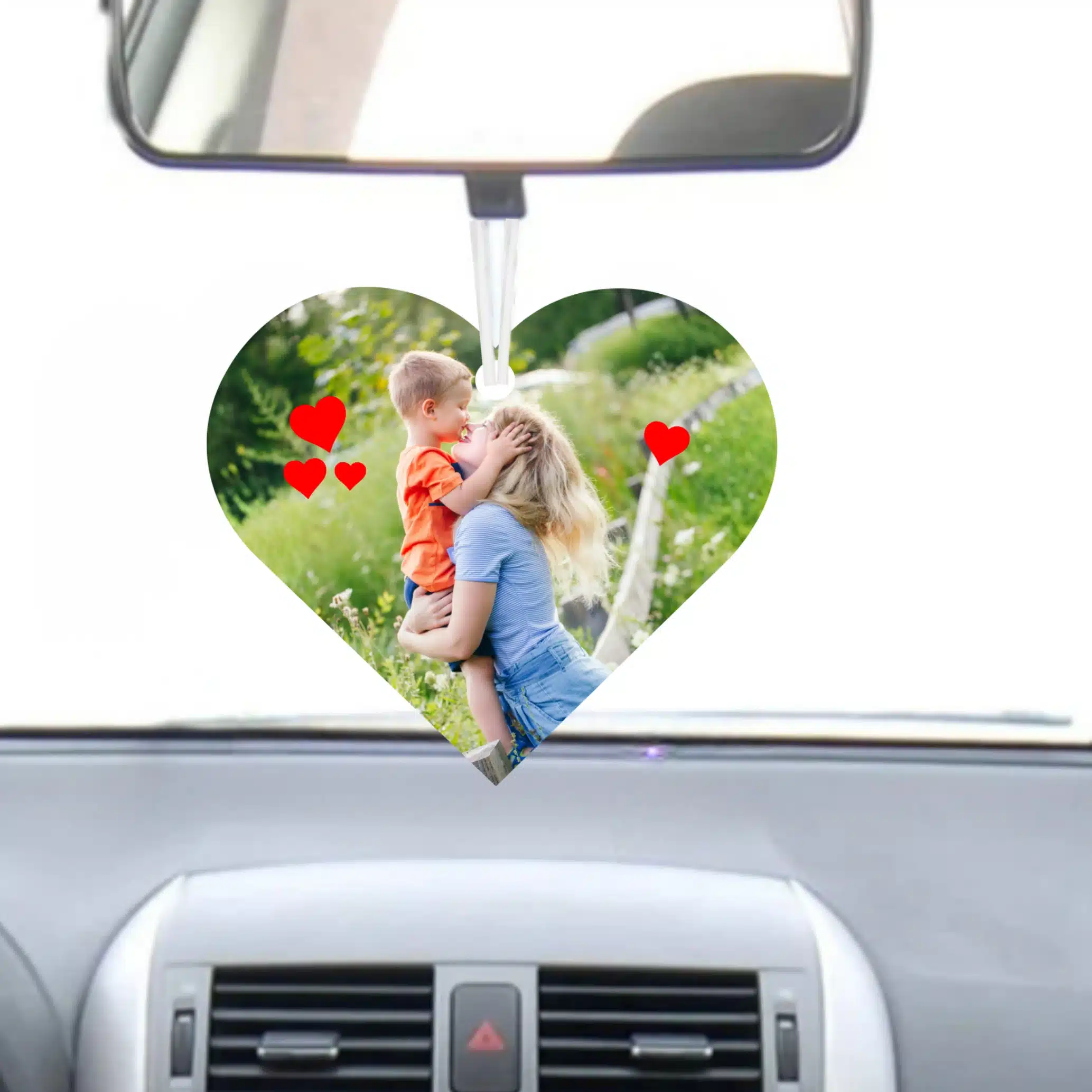 Odorizant auto personalizat, inima - Cadou pentru mama