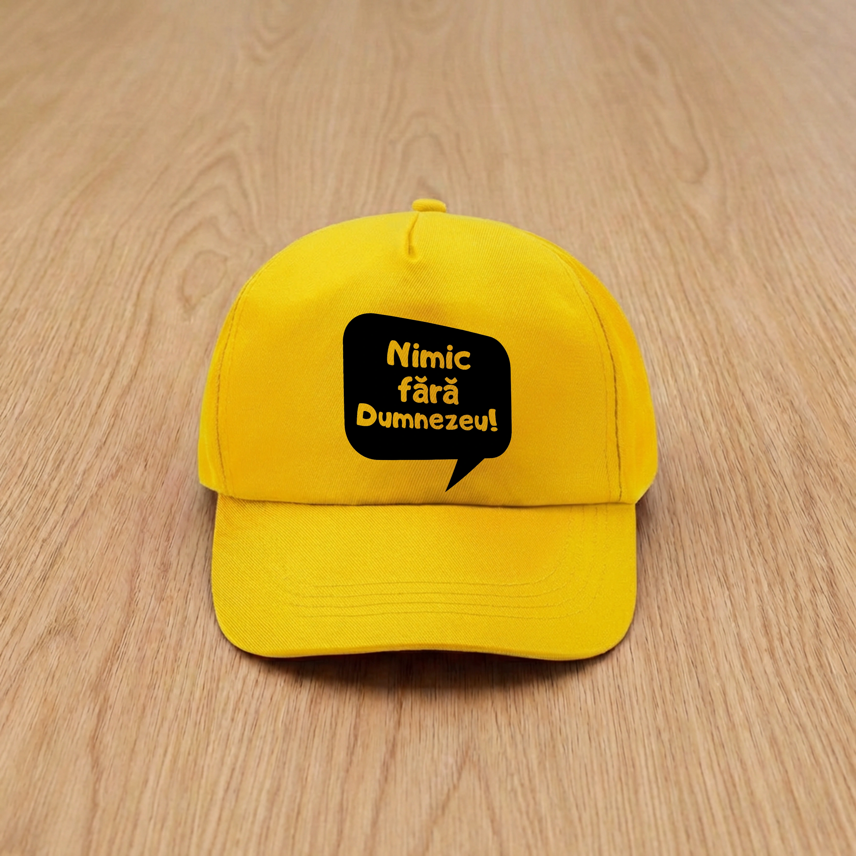 Sapca galbena, mesaj biblic - Nimic fara Dumnezeu!