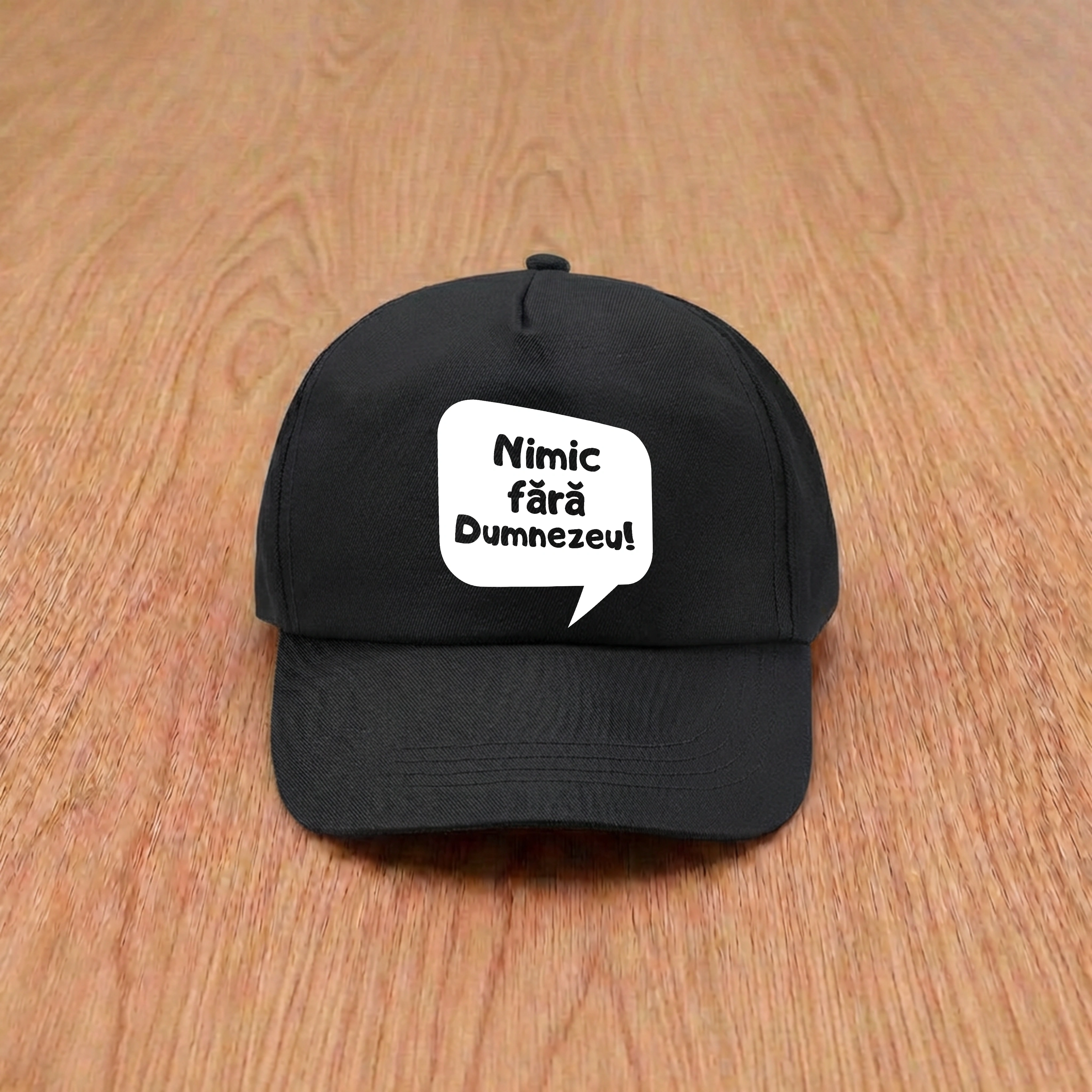 Sapca neagra, mesaj biblic - Nimic fara Dumnezeu!