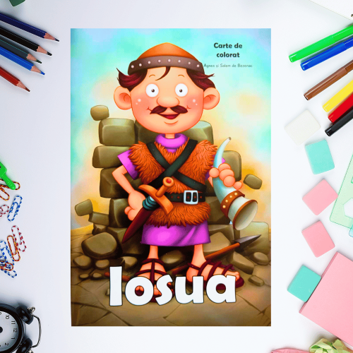 Carte de colorat cu personaje biblice - Iosua