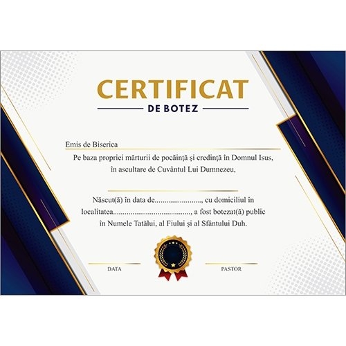 Certificat de Botez - model 19