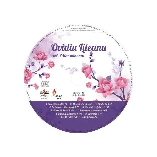 CD Ovidiu Liteanu - Har minunat, vol.7