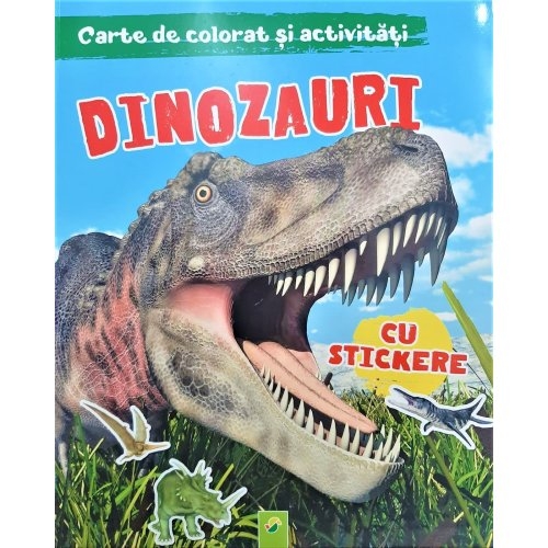 Carte de colorat si activitati - DINOZAURI - Carte cu activitati pentru copii (5+)