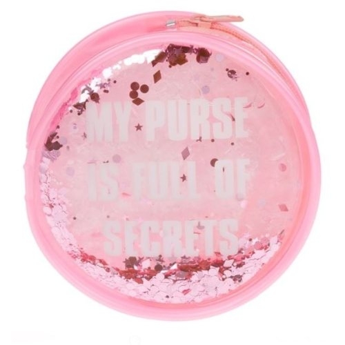 Penar, roz - My purse is full of secrets (10x3,5 cm)