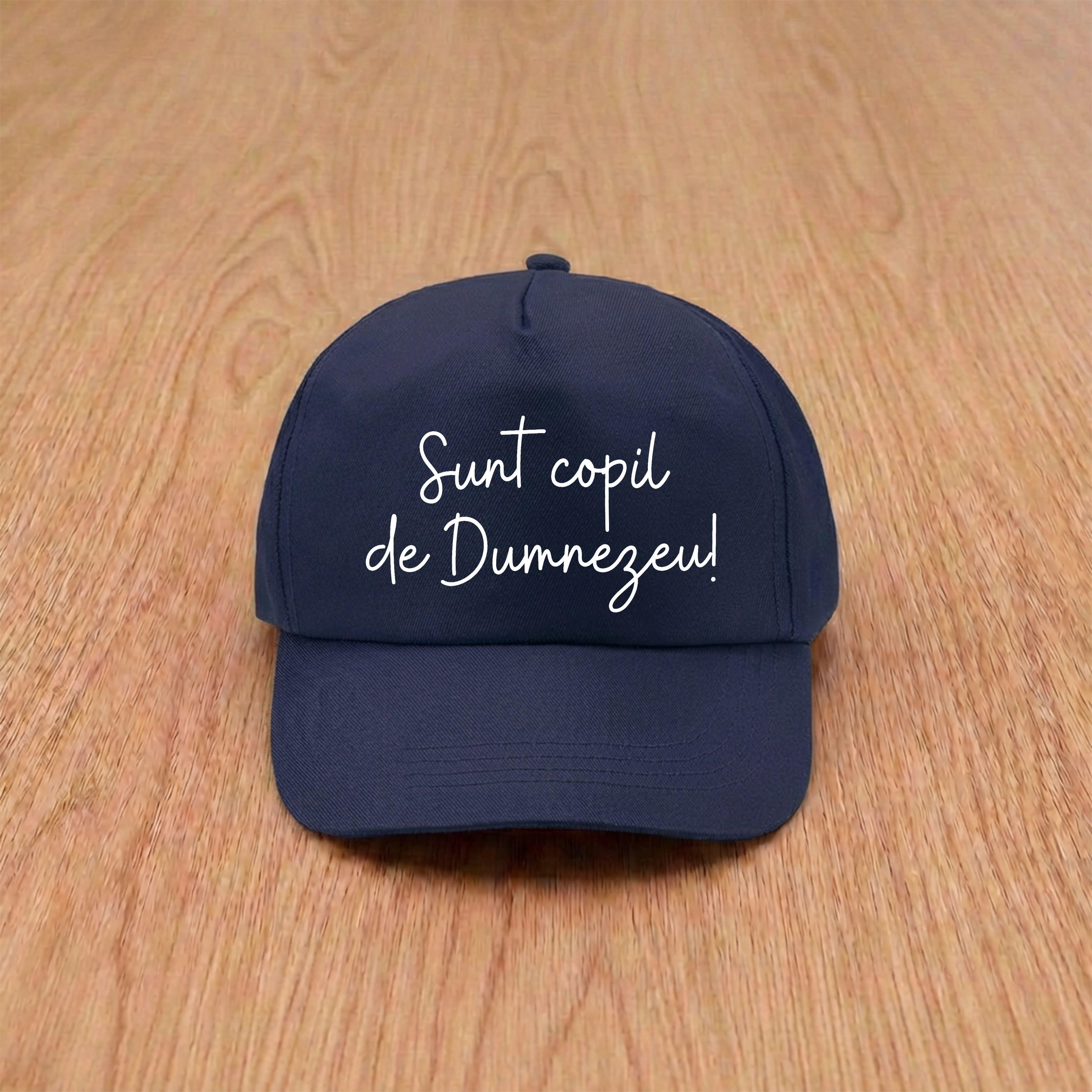 Sapca bleumarin, mesaj crestin - Sunt copil de Dumnezeu!