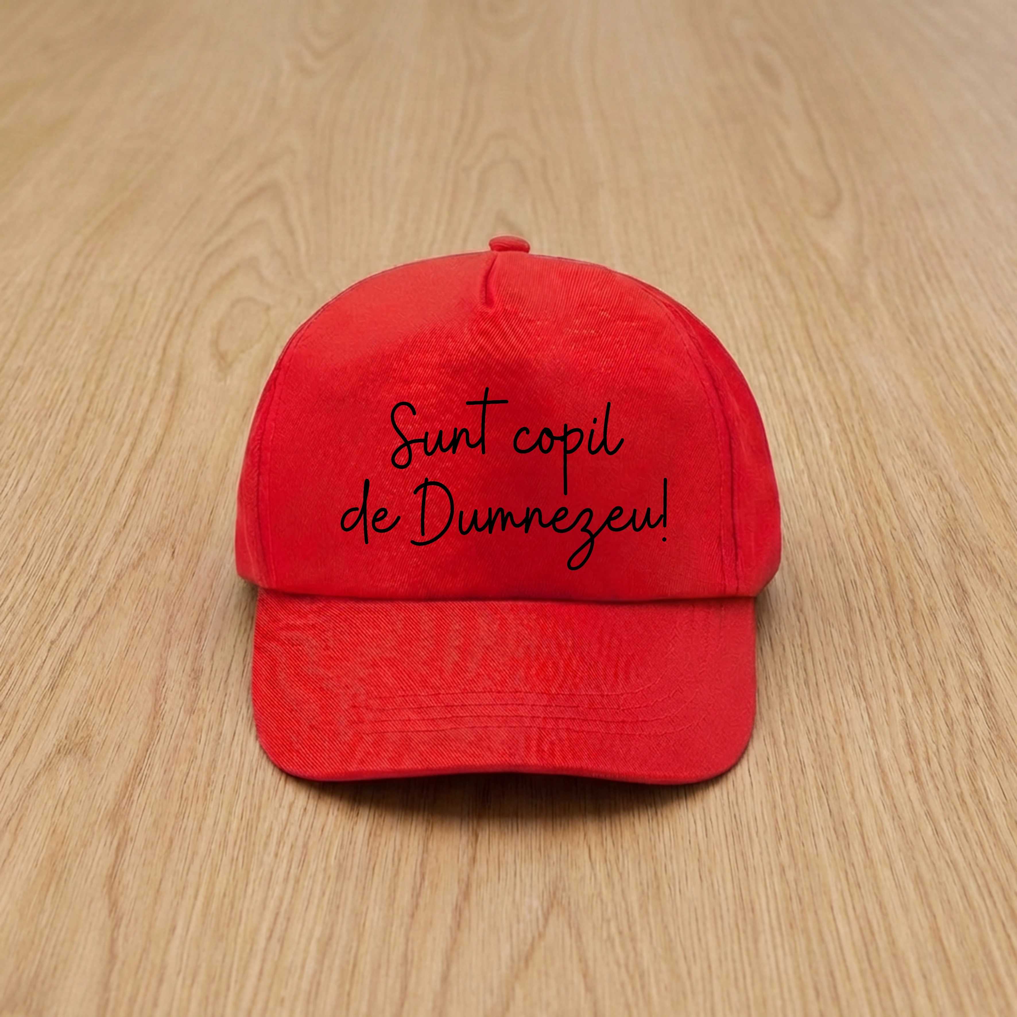 Sapca rosie, mesaj crestin - Sunt copil de Dumnezeu!